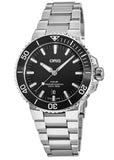 Oris Aquis Date Black Dial Silver Steel Strap Watch for Men - 0173377304134-0782405PEB Authentic Buy Shop Now