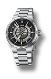 Oris TT1 Engine Date Skeleton Black Dial Silver Steel Strap Watch for Men - 0173377524124-0782408 Authentic Buy Shop Now