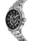 Oris TT1 Engine Date Skeleton Black Dial Silver Steel Strap Watch for Men - 0173377524124-0782408 Authentic Buy Shop Now
