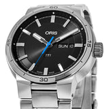 Oris TT1 Day Date Black Dial Silver Steel Strap Watch for Men - 0173577524154-0782408 Authentic Buy Shop Now