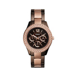 Fossil Stella Multifunction Brown Dial Two Tone Steel Strap Watch for Women - ES4079 Authentic Buy Shop Now