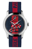 Gucci Le Marche Des Merveilles Blue Red Dial Blue Red Nylon Strap Unisex Watch - YA126493 Authentic Buy Shop Now