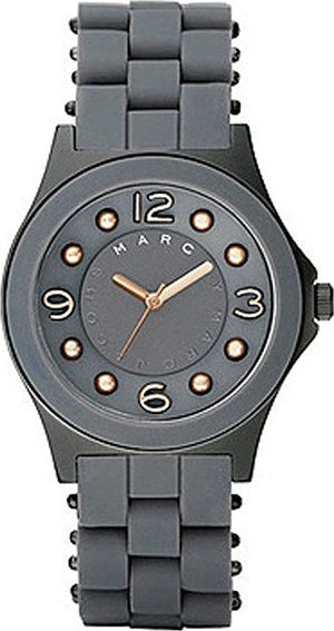 Marc Jacobs Pelly Grey Dial Grey Silicone Strap Watch for Women - MBM2537 Authentic Buy Shop Now
