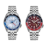 Seiko 5 Sports Automatic GMT SKX Sports Style Asia Exclusive Limited Edition Ice Blue Dial Silver Steel Strap Watch For Men - SSK029K1 Authentic Buy Shop Now