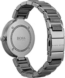 Hugo Boss Allusion Quartz Grey Dial Grey Steel Strap Watch For Men - 1502416 Authentic Buy Shop Now