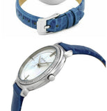 Michael Kors Cinthia Mother of Pearl Dial Blue Leather Strap Watch for Women - MK2661 Authentic Buy Shop Now