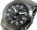 Marc Jacobs Larry Chronograph Black Dial Gunmetal Grey Steel Strap Watch for Men - MBM5031 Authentic Buy Shop Now