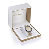 Versace Greca Sport Quartz White Dial Two Tone Steel Strap Watch For Men - VEZ300521 Authentic Buy Shop Now