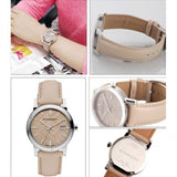 Burberry The City Beige Dial Beige Leather Strap Watch for Women - BU9107 Authentic Buy Shop Now