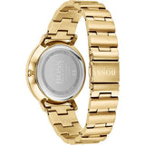 Hugo Boss Prima Gold Dial Gold Steel Strap Watch for Women - 1502572 Authentic Buy Shop Now