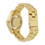 Marc Jacobs Henry Transparent Gold Dial Gold Steel Strap Watch for Women - MBM3338 Authentic Buy Shop Now