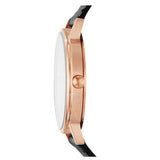 Emporio Armani Kappa Quartz White Dial Black Leather Strap Watch For Men - AR80015 Authentic Buy Shop Now
