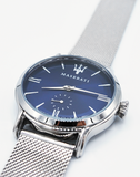 Maserati Epoca Blue Dial Silver Mesh Bracelet Watch For Men - R8853118006 Authentic Buy Shop Now