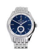Breitling Premier Automatic 40mm Blue Dial Silver Steel Strap Watch for Men - A37340351C1A1 Authentic Buy Shop Now