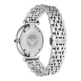 Emporio Armani Retro Black Dial Silver Steel Strap Watch For Men - AR1676 Authentic Buy Shop Now