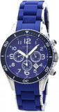 Marc Jacobs Rock Chronograph Blue Dial Blue Silicone Strap Watch for Women - MBM2548 Authentic Buy Shop Now