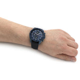 Tommy Hilfiger Parker Chronograph Quartz Blue Dial Blue Leather Strap Watch For Men - 1791839 Authentic Buy Shop Now