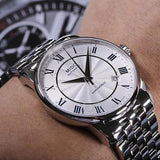Mido Baroncelli III Automatic Silver Dial Silver Steel Strap Watch For Men - M8600.4.21.1 Authentic Buy Shop Now