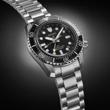 Seiko Prosprex Dark Depths GMT Automatic Black Dial Silver Steel Strap Watch For Men - SPB383J1 Authentic Buy Shop Now