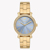 Michael Kors Quartz Blue Dial Gold Steel Strap Watch for Men - MKO1048 Authentic Buy Shop Now
