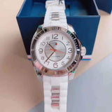 Tommy Hilfiger K2 White Dial White Rubber Strap Watch for Women - 1781306 Authentic Buy Shop Now