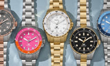 Fossil Blue Dive Three Hand Blue Dial Silver Steel Strap Watch For Women - ES5353 Authentic Buy Shop Now