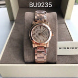 Burberry The City Rose Gold Dial Rose Gold Steel Strap Watch for Women - BU9039 Authentic Buy Shop Now