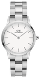 Daniel Wellington Iconic Link White Dial Silver Steel Strap Watch for Women - DW00100203 Authentic Buy Shop Now