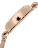 Emporio Armani Gianni T-Bar Analog Crystal Brown Dial Rose Gold Steel Strap Watch For Women - AR11407 Authentic Buy Shop Now