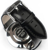 Daniel Wellington Classic Sheffield Black Dial Black Leather Strap Watch For Men - DW00100133 Authentic Buy Shop Now