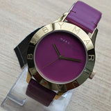 Marc Jacobs Purple Dial Purple Leather Strap Watch for Women - MBM1209 Authentic Buy Shop Now