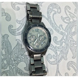 Marc Jacobs Rock Chronograph Silver Dial Silver Steel Strap Watch for Men - MBM5028 Authentic Buy Shop Now