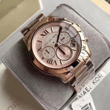 Michael Kors Cooper Rose Gold Rose Gold Steel Strap Watch for Women - MK6275 Authentic Buy Shop Now