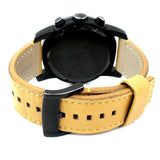 Marc Jacobs Larry Chronograph Black Dial Brown Leather Strap Watch for Men - MBM5053 Authentic Buy Shop Now