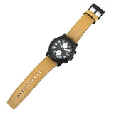 Marc Jacobs Larry Chronograph Black Dial Brown Leather Strap Watch for Men - MBM5053 Authentic Buy Shop Now