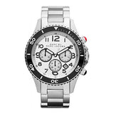 Marc Jacobs Rock Chronograph White Dial Silver Steel Strap Watch for Men - MBM5027 Authentic Buy Shop Now