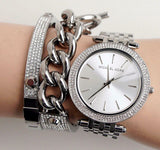 Michael Kors Darci Silver Dial Silver Stainless Steel Strap Watch for Women - MK3190 Authentic Buy Shop Now