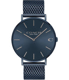 Coach Charles Blue Dial Blue Mesh Bracelet Watch for Men - 14602146 Authentic Buy Shop Now