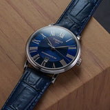 Tissot Carson Premium Powermatic 80 Blue Dial Blue Leather Strap Watch For Men - T122.407.16.043.00 Authentic Buy Shop Now