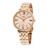 Fossil Jacqueline Rose Gold Dial Rose Gold Steel Strap Watch for Women - ES3435 Authentic Buy Shop Now