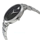 Movado 1881 Automatic Black Dial Silver Steel Strap Watch for Men - 606914 Authentic Buy Shop Now