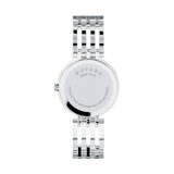 Movado Esperanza 63 Diamonds Black Dial Silver Steel Strap Watch For Women - 0607052 Authentic Buy Shop Now