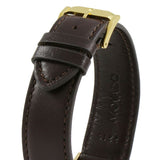 Movado Ultra Slim Blue Dial Brown Leather Strap Watch For Men - 0607088 Authentic Buy Shop Now