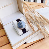 Movado Ultra Slim Black Dial Black Leather Strap Watch For Women - 0607090 Authentic Buy Shop Now