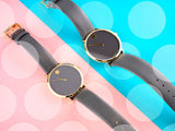 Movado 70th Anniversary Special Edition Grey Dial Grey Leather Strap Watch For Women - 0607140 Authentic Buy Shop Now