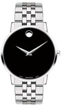 Movado Museum Classic Black Dial Silver Steel Strap Watch for Men - 0607199 Authentic Buy Shop Now
