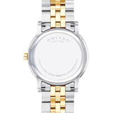 Movado Museum Classic Black Dial Two Tone Steel Strap Watch for Men - 0607200 Authentic Buy Shop Now
