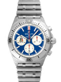 Breitling Chronomat B01 42 Six Nations Italy Blue Dial Silver Steel Strap Watch for Men - AB0134A41C1A1 Authentic Buy Shop Now