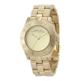 Marc Jacobs Blade Gold Dial Gold Steel Strap Watch for Women - MBM3126 Authentic Buy Shop Now