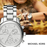 Michael Kors Runway Silver Dial Silver Steel Strap Watch for Women - MK5428 Authentic Buy Shop Now